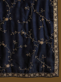 Indo Era Floral Embroidered Straightf Kurta with Trousers & Dupatta