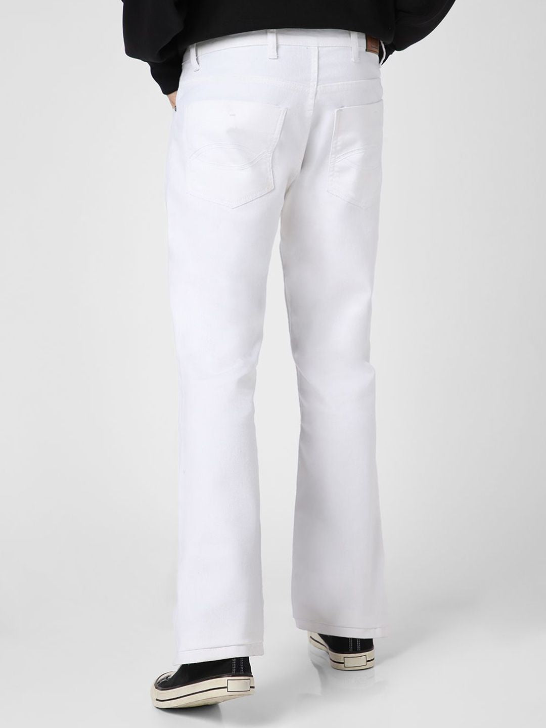 Urbano Fashion Men Bootcut Low Distress Stretchable Jeans