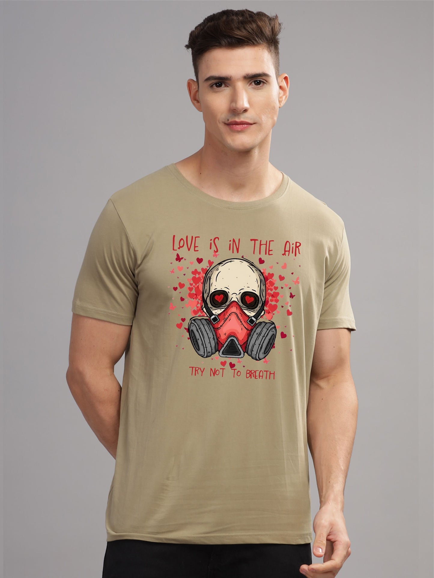 ADRO Men Graphic Printed Round Neck Cotton T-shirt
