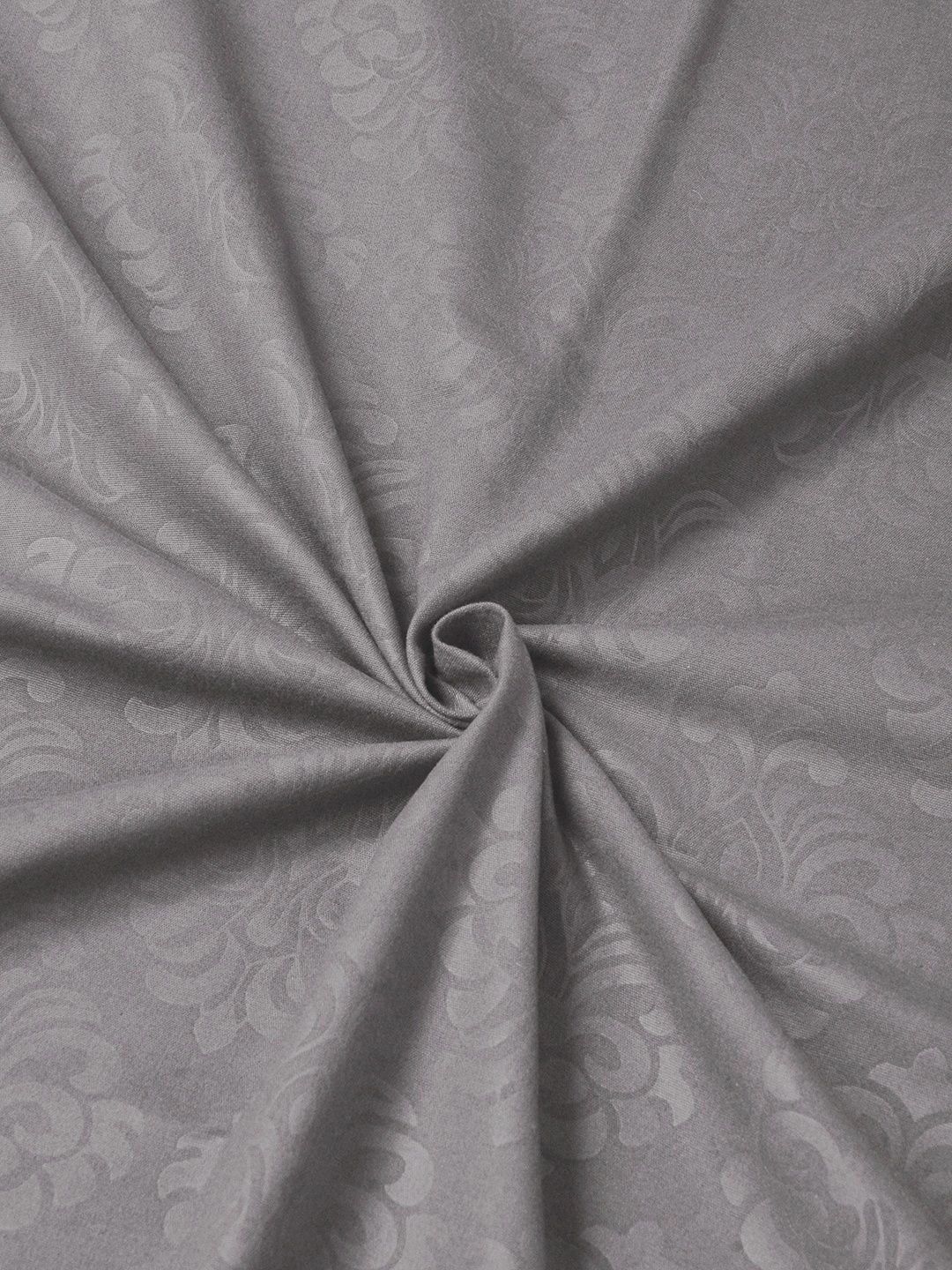 Myntra Elegant Homes Grey Floral 300 TC King Bedsheet with 2 Pillow Covers