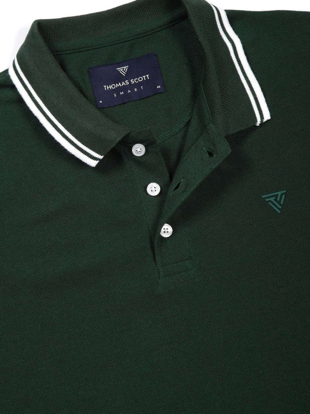 Thomas Scott Men Polo Collar Pockets T-shirt