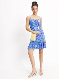 DressBerry Flounce Whirl Ruffles Empire Midi Dress