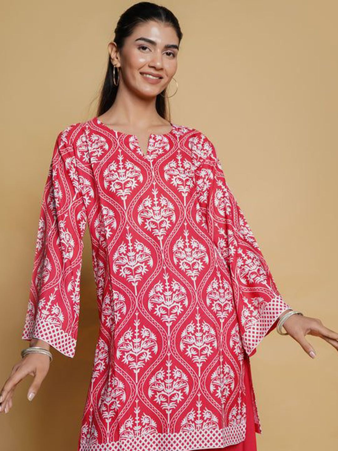 HOUSE OF KARI Printkari Ethnic Motifs Printed Tunic with Trouser