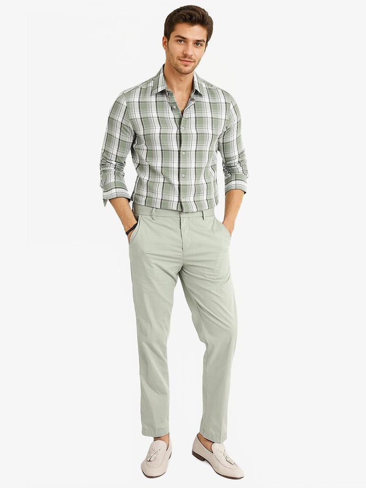 RARE RABBIT Men Comfort Opaque Checked Casual Shirt