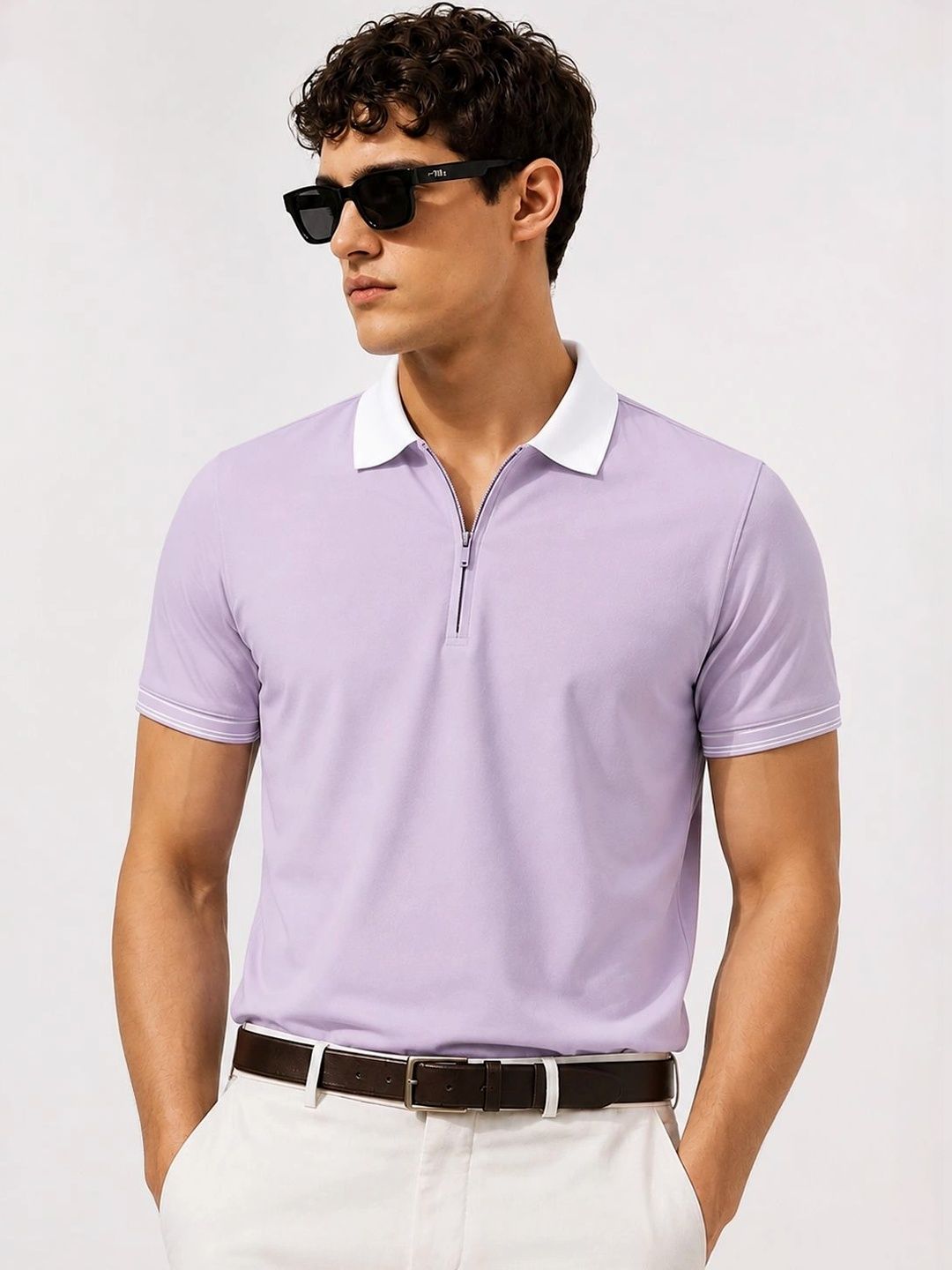 Baju-T Kolar Polo ADRO Lelaki