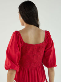 Pink Paprika by SASSAFRAS Women Fit & Flare Dress