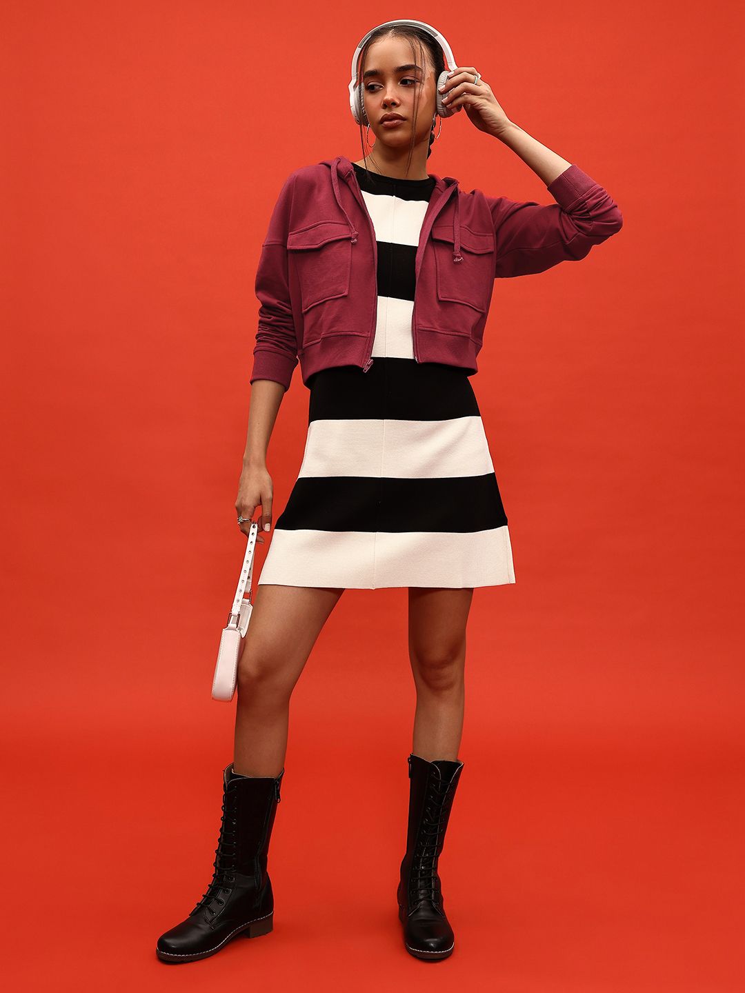 DressBerry Hooded Drop-Shoulder Sweatshirt