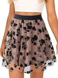 DressBerry Printed Flared Mini Skirt