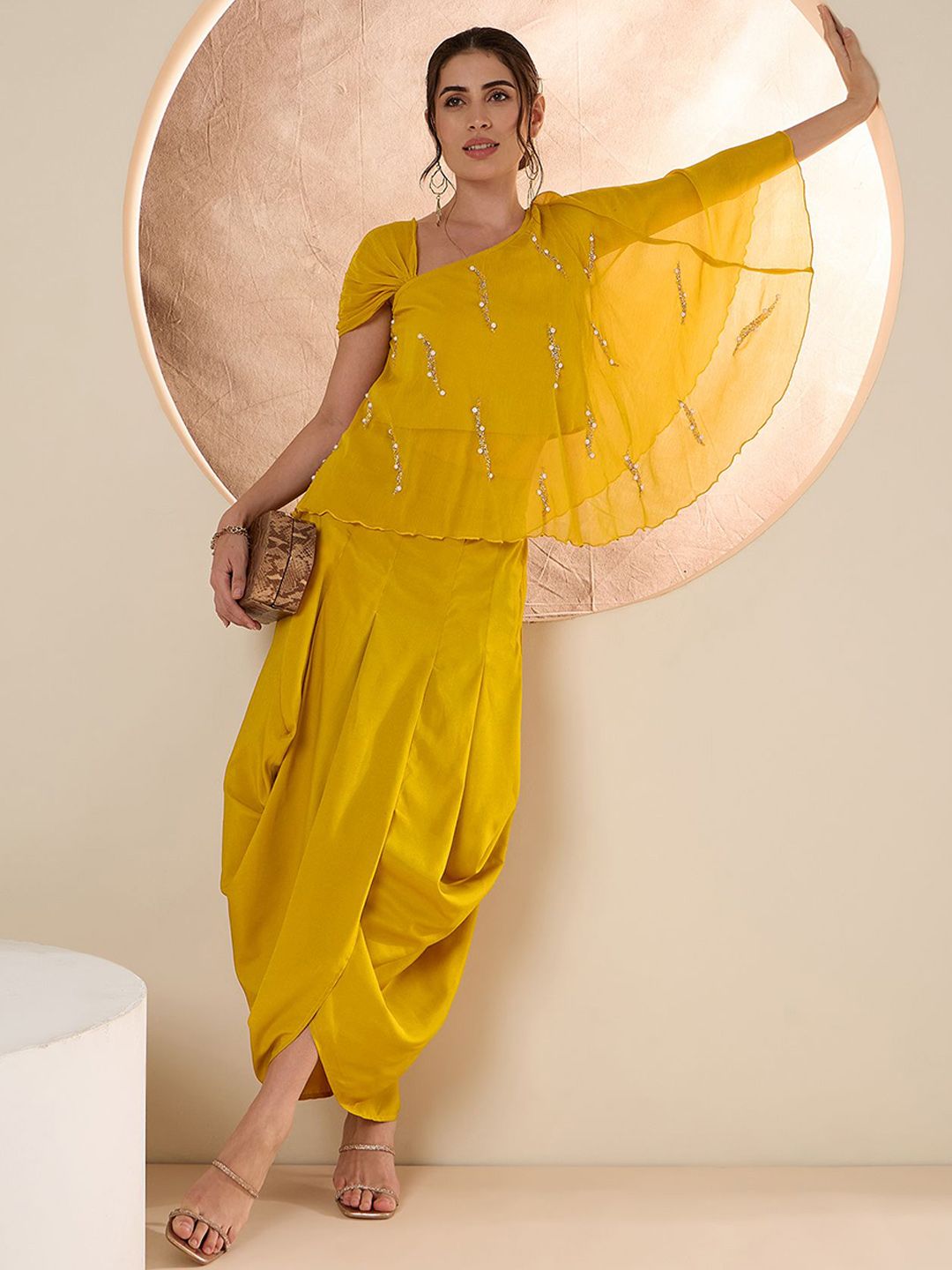 Antheaa Embellished Top & Trouser