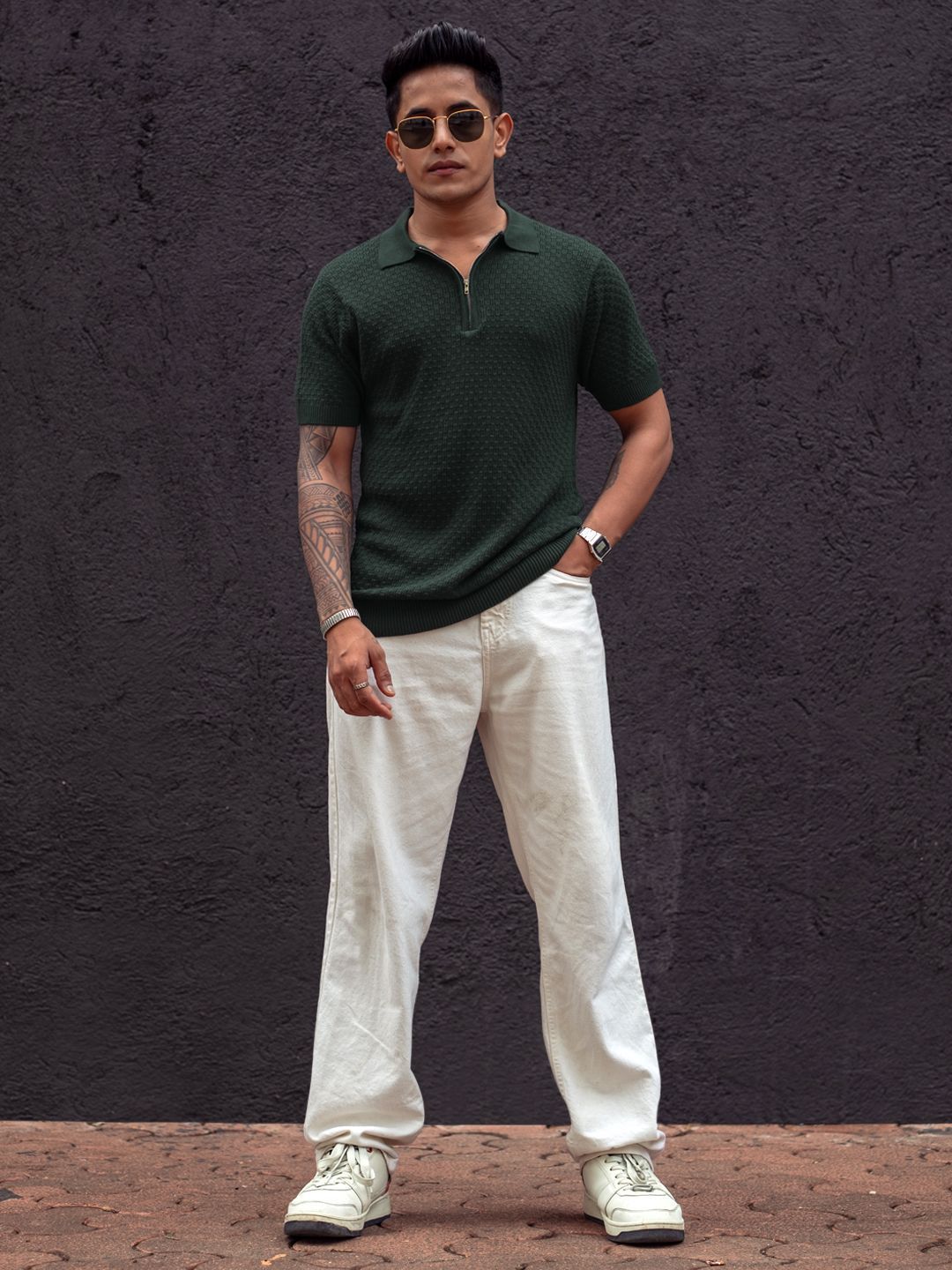 Powerlook Men Polo Collar T-shirt