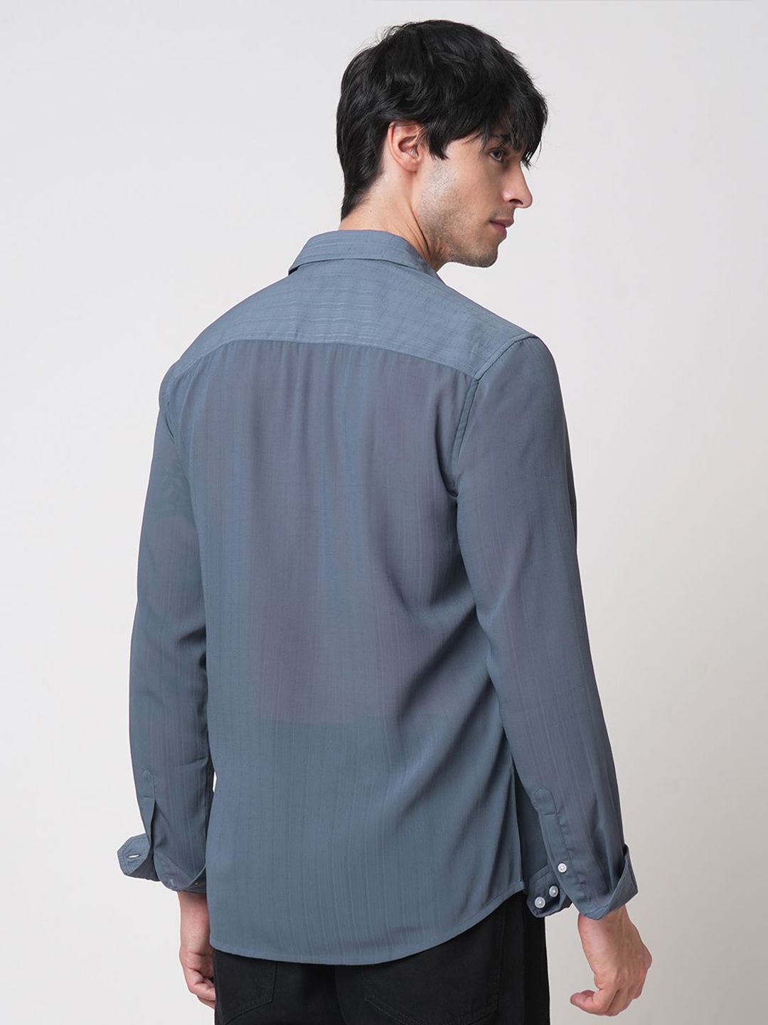 VASTRADO Men Classic Slim Fit Opaque Casual Shirt