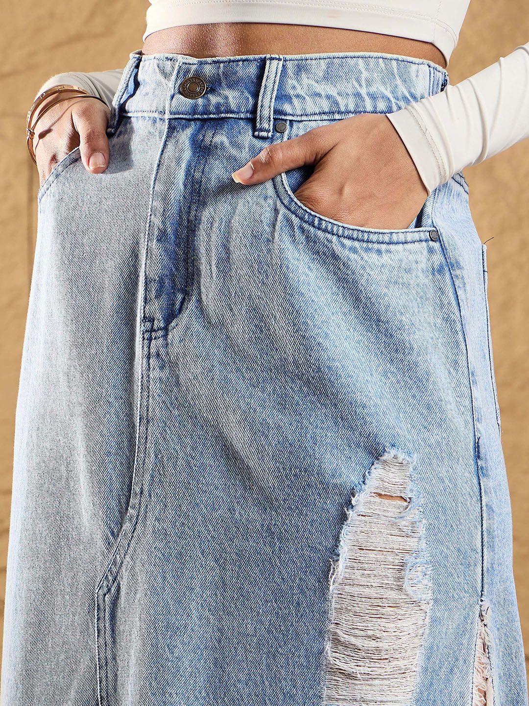 SASSAFRAS Straight Maxi Skirts