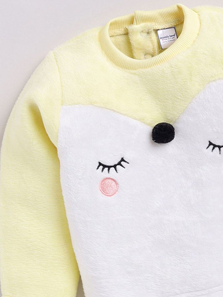 Moms Love Infant Girls Embroidered Pure Cotton Sweatshirt