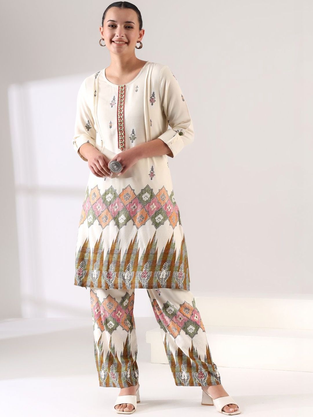 Mamicha Printed Tunic with Palazzos