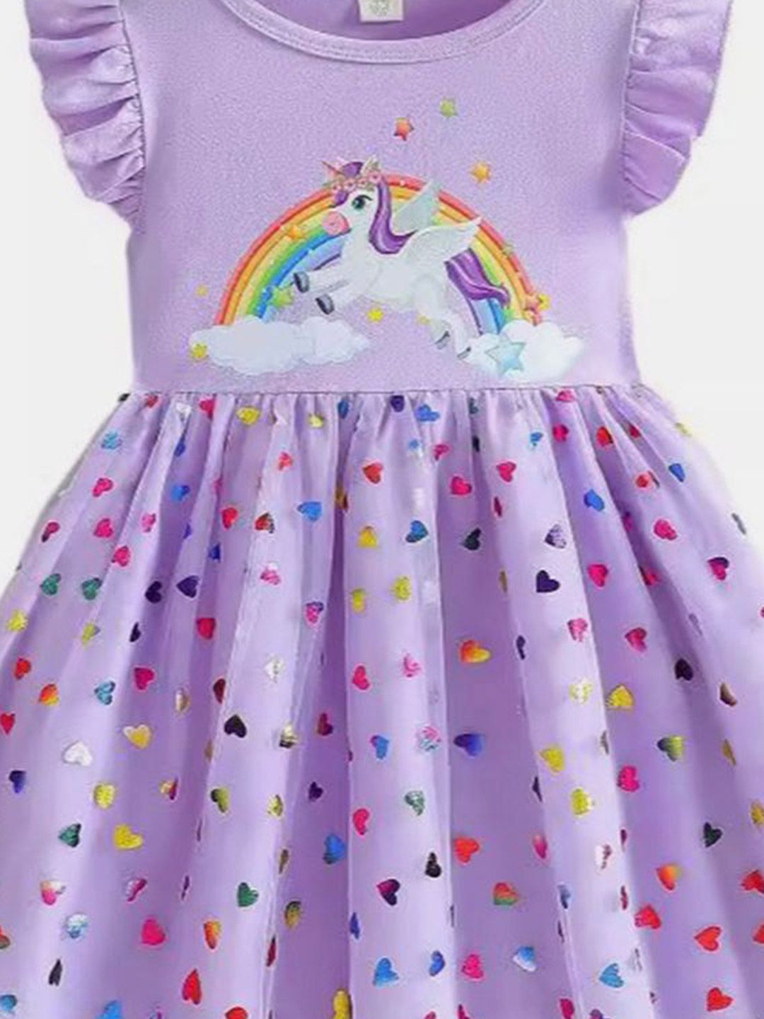 YK Polka Dot Print Fit & Flare Dress