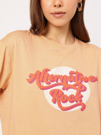 DressBerry Alternative Rock Printed Relaxed T-shirt