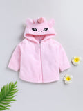 Moms Love Infant Girls Pure Cotton Hooded Sweatshirt