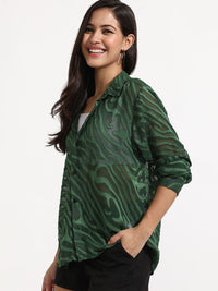 Campus Sutra Women Comfort Opaque Casual Shirt