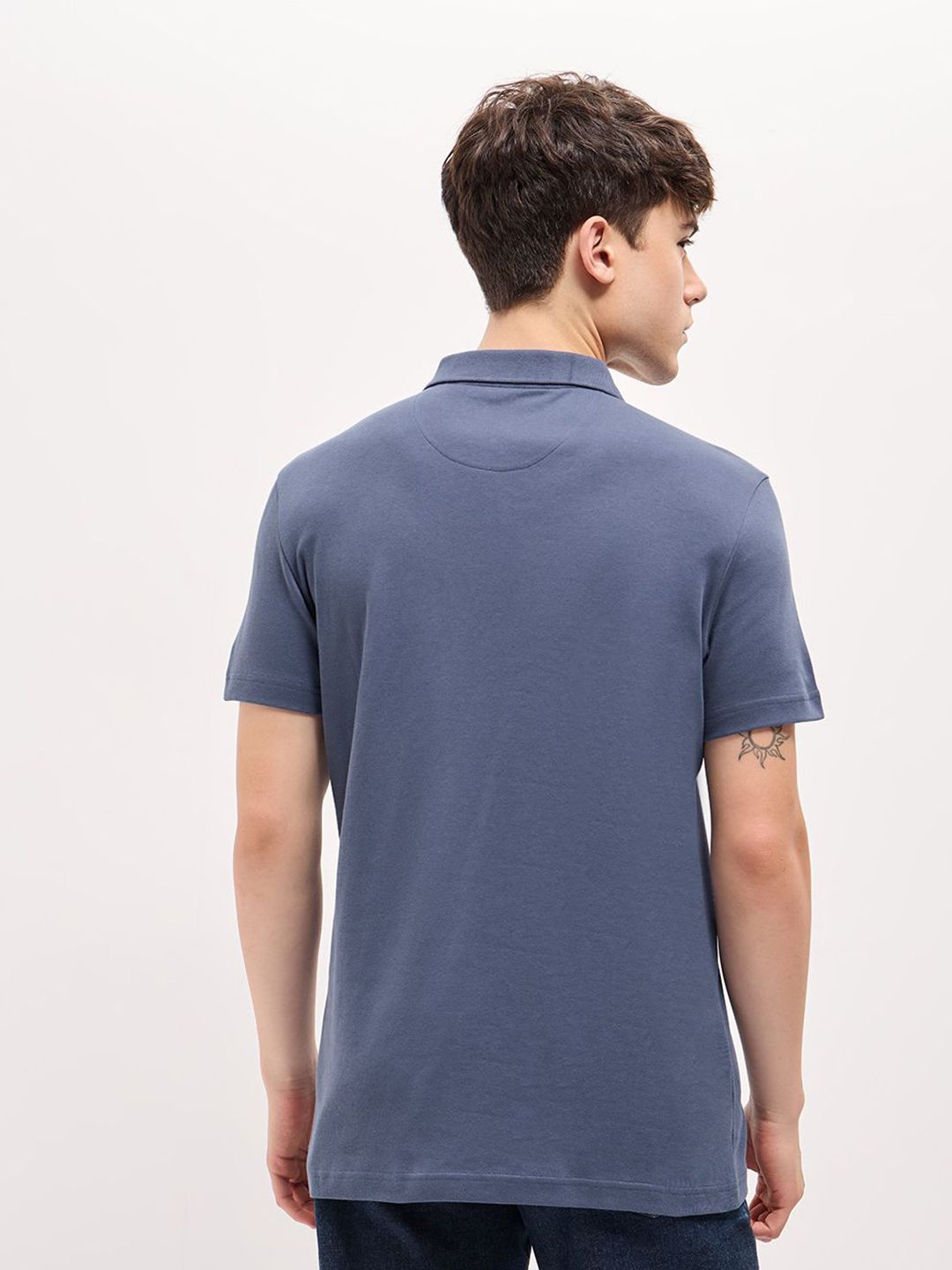 THE BEAR HOUSE Polo Collar Pure Cotton T-shirt