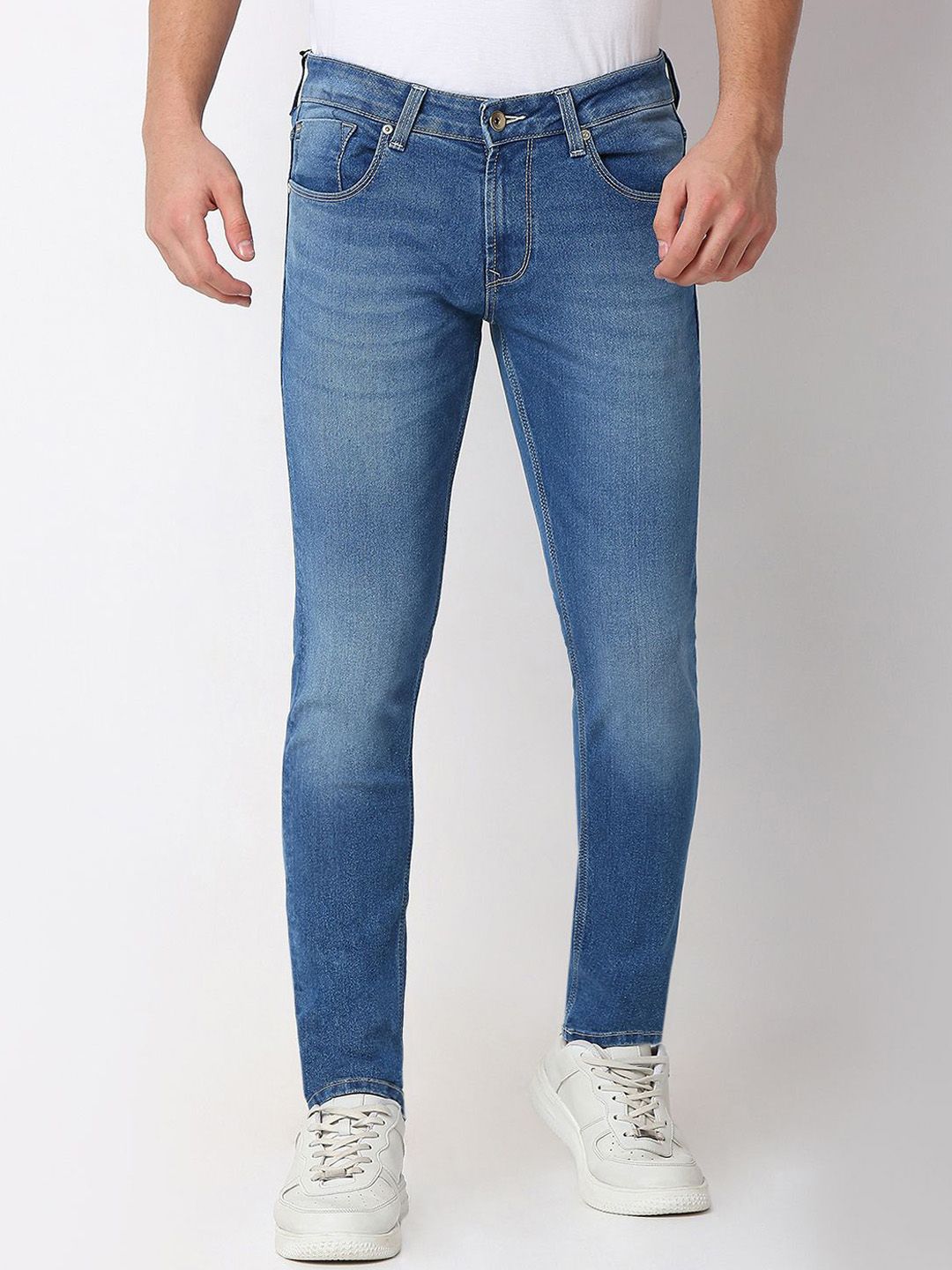 SPYKAR Men Cotton Mid-Rise Low-Rise Stretchable Jeans