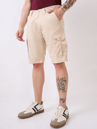SPYKAR Men Cargo Mid-Rise Shorts
