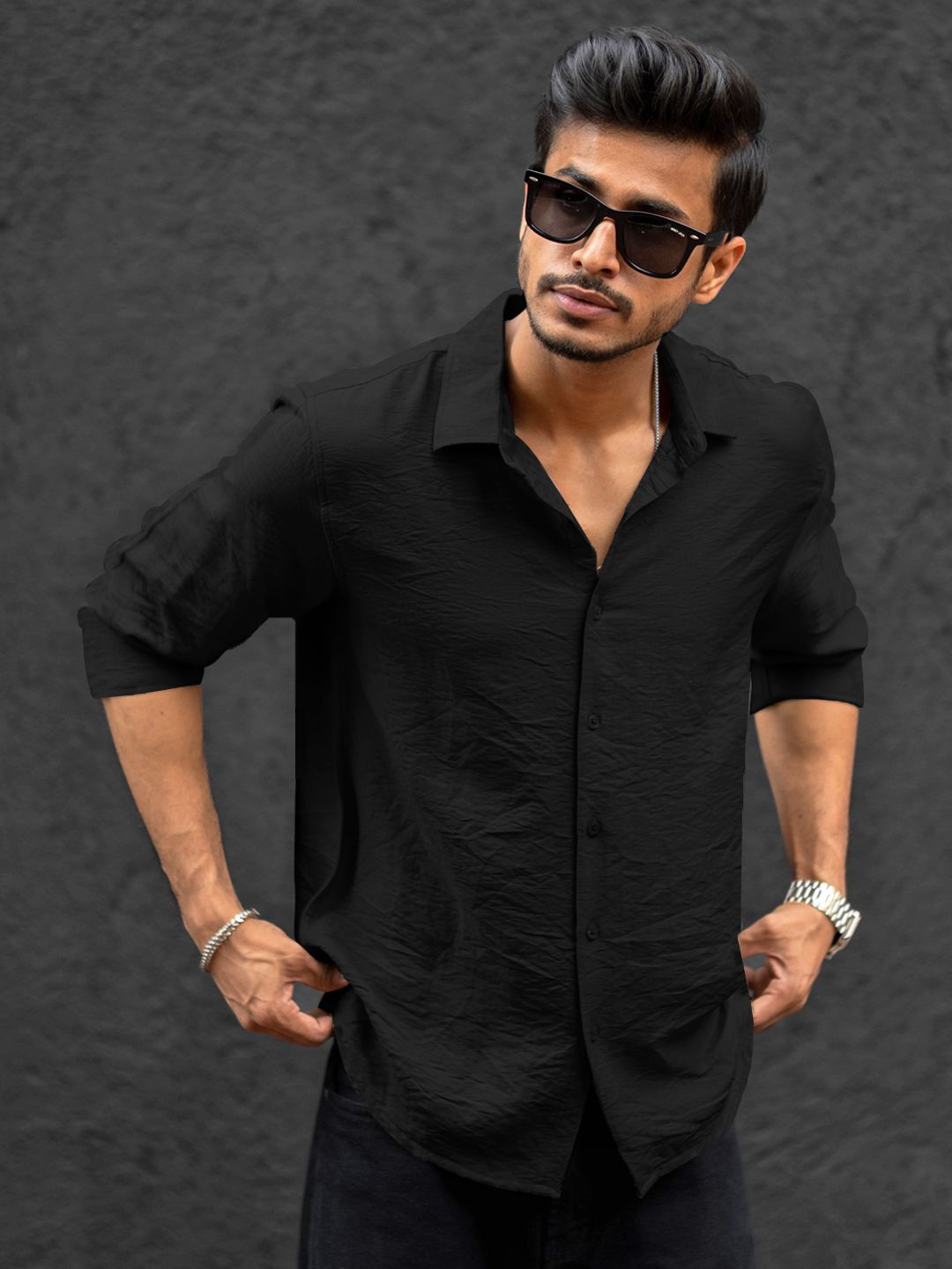 Powerlook Men Solid Regular Fit Casual Shirt