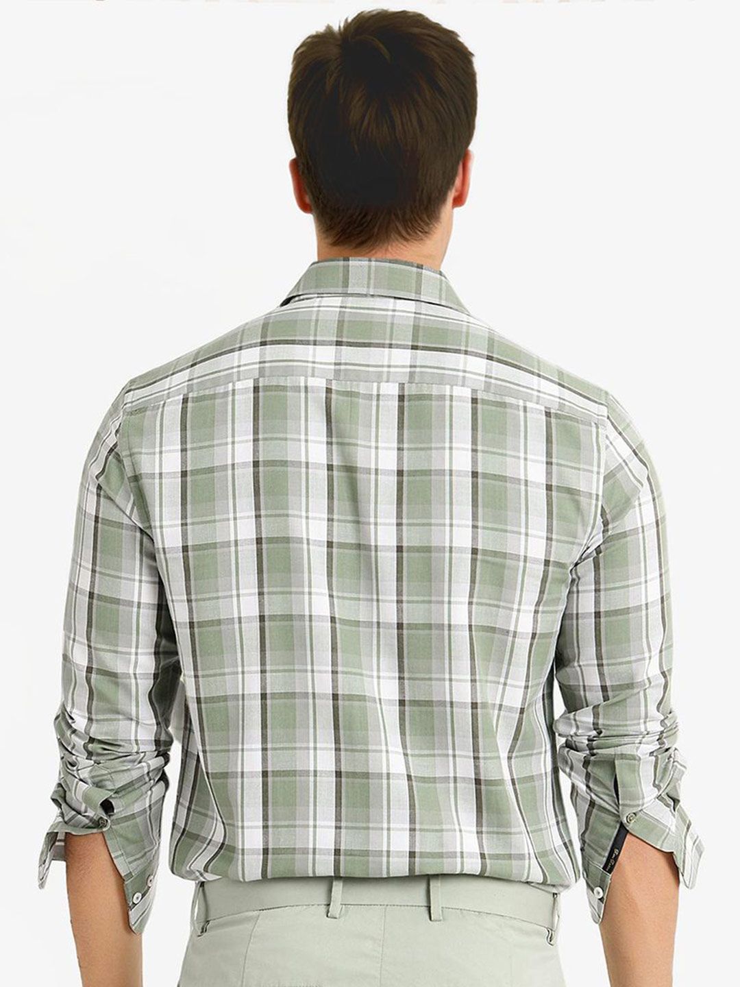 RARE RABBIT Men Comfort Opaque Checked Casual Shirt