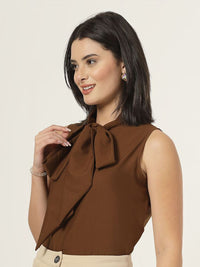 Style Quotient Tie-Up Neck Top