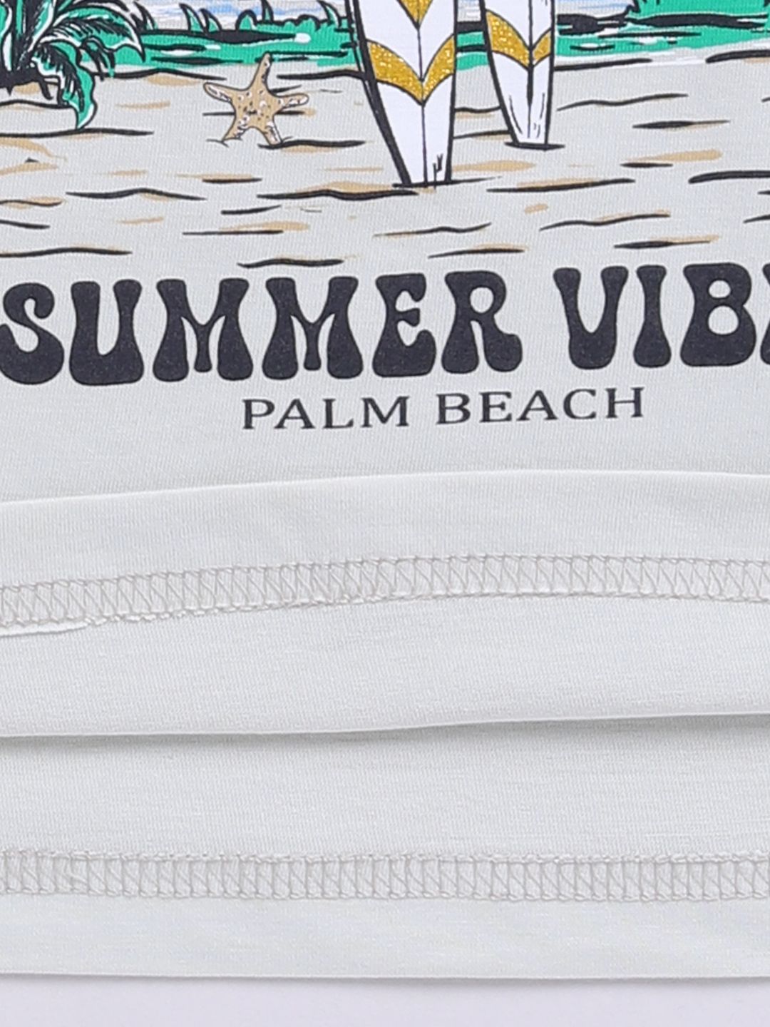 Happy Faces Boys Printed Tropical Pure Cotton T-shirt