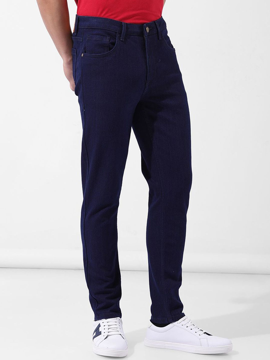 The Indian Garage Co Men Slim Fit Mid-Rise Stretchable Jeans