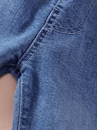 YK Girls Cotton Comfort Skinny Fit Mildly Distressed Light Fade Embellished Jeans