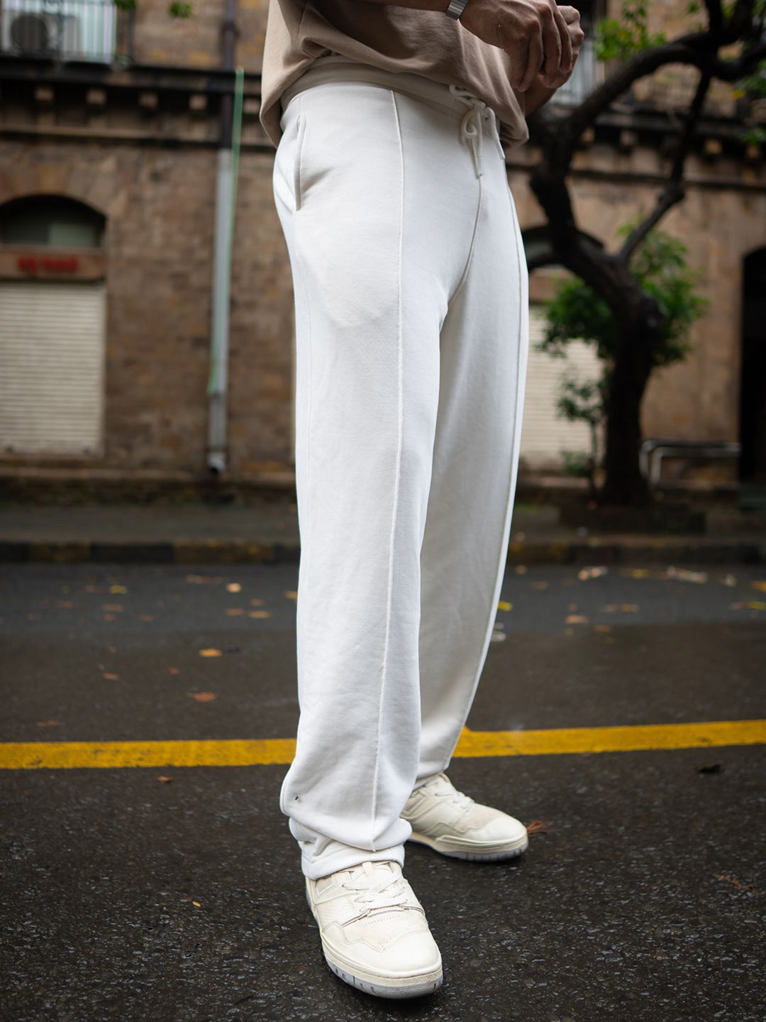 Powerlook Men Baggy-Fit Mid-Rise Track Pants