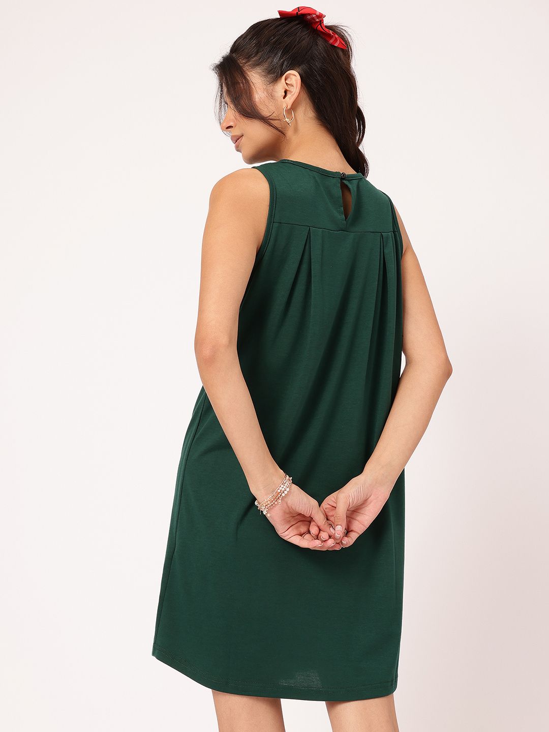 DressBerry Pleated Affair A-Line Dress