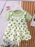 YK Polka Dot Print A-Line Dress