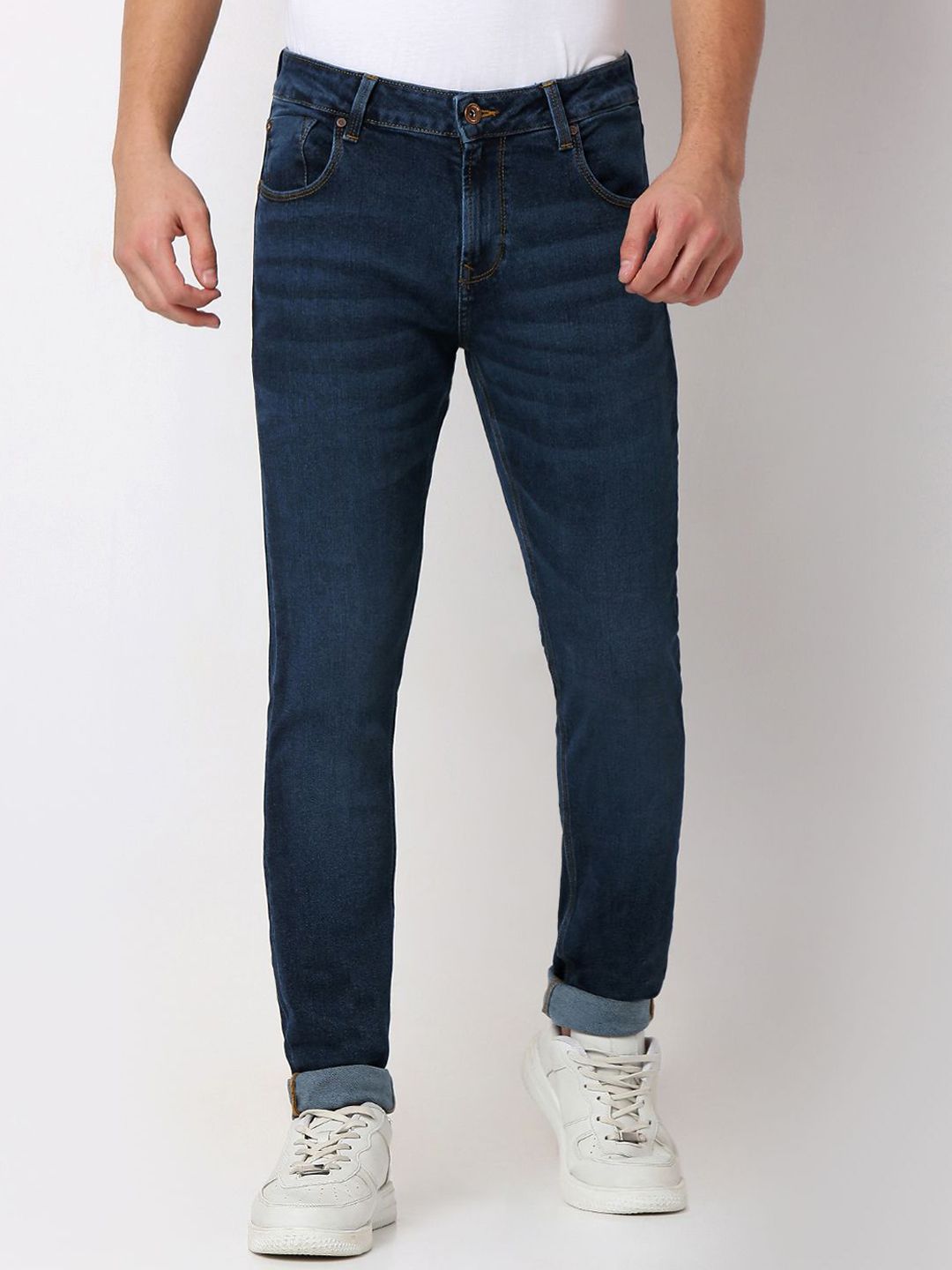 SPYKAR Men Slim Fit Low-Rise Light Fade Jeans