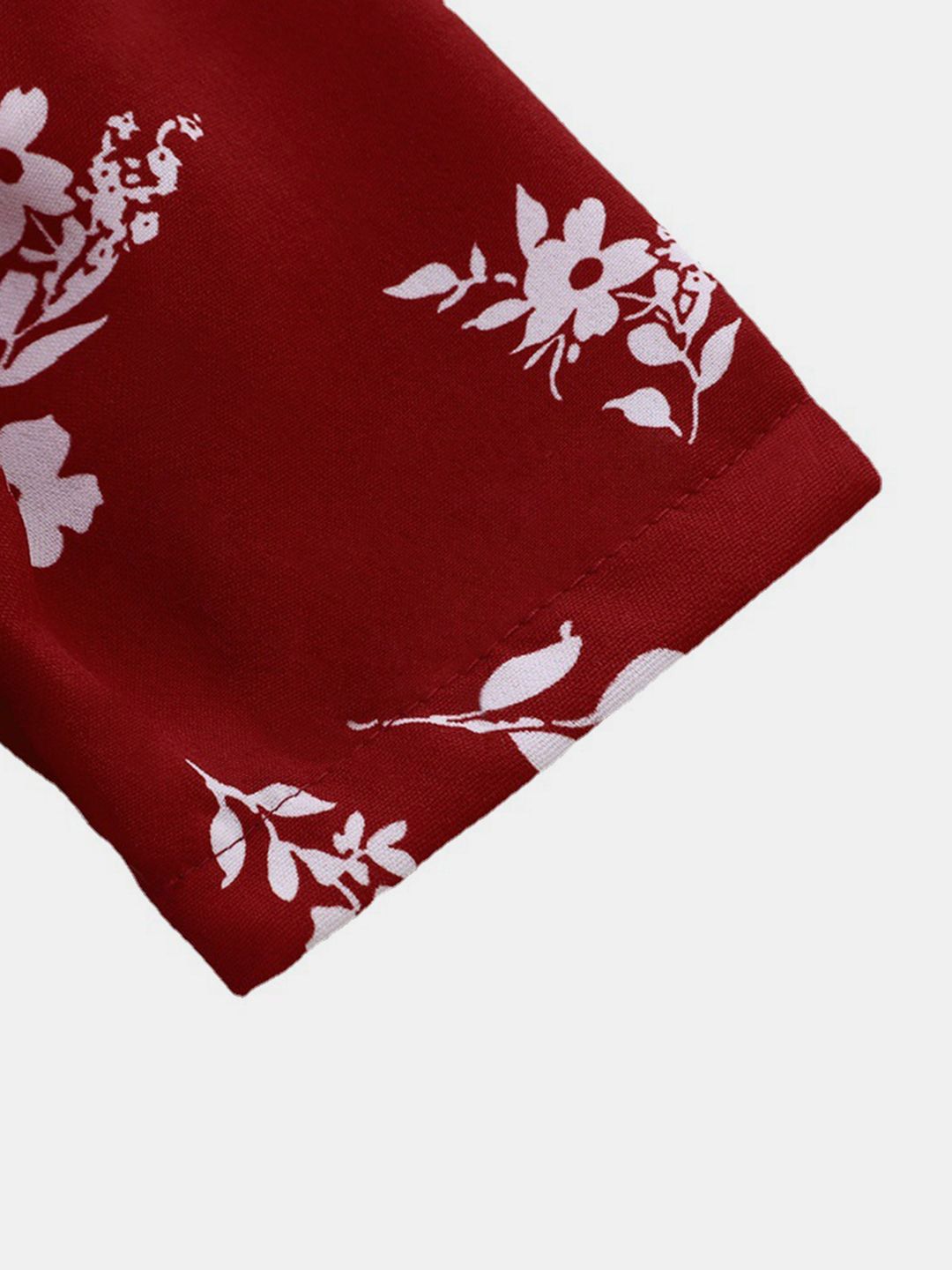 YK Girls Floral Printed Peter Pan Collar Tie-Ups Detail Dress