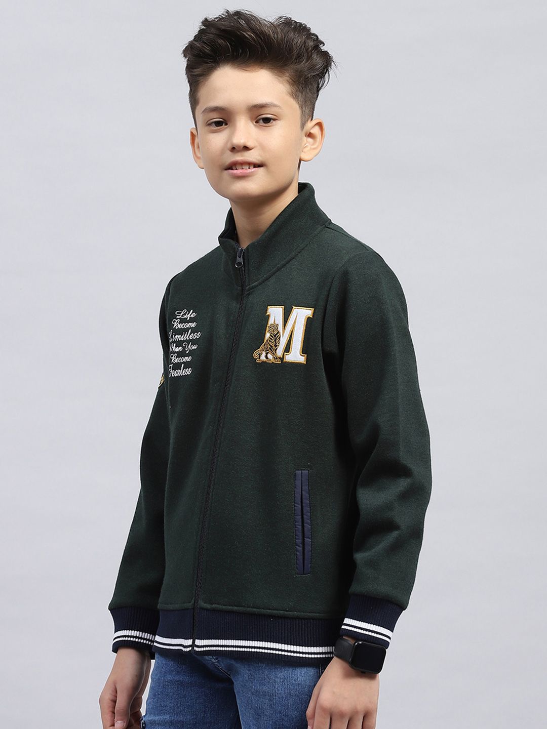 Monte Carlo Kids Boys Embroidered Sweatshirt