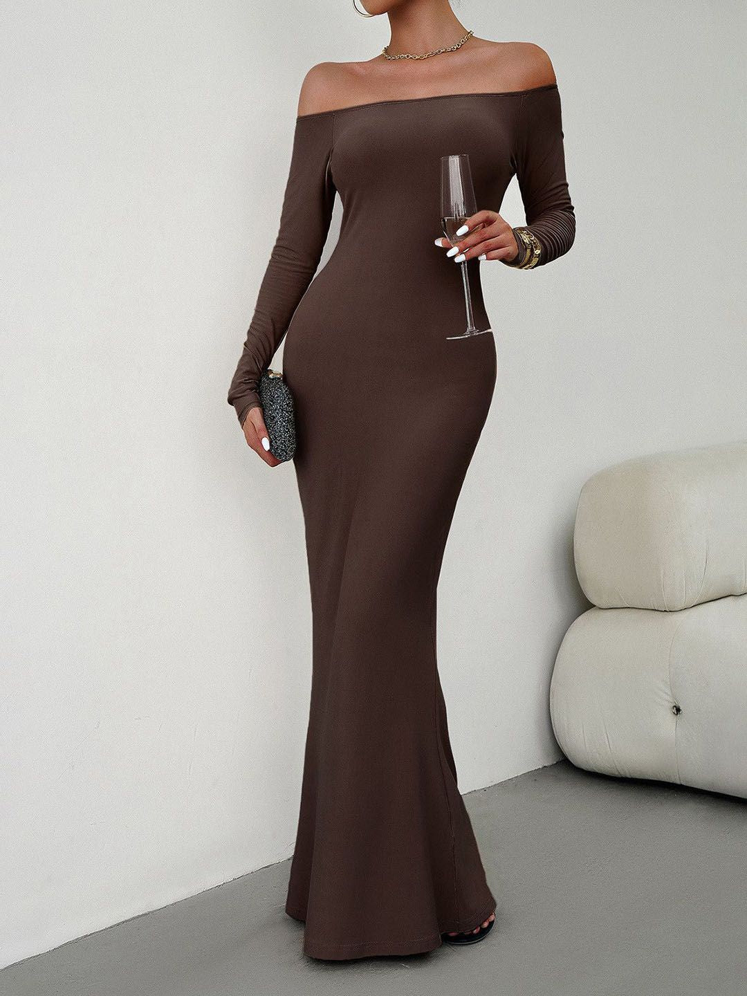 all about you Off-Shoulder Maxi Dress