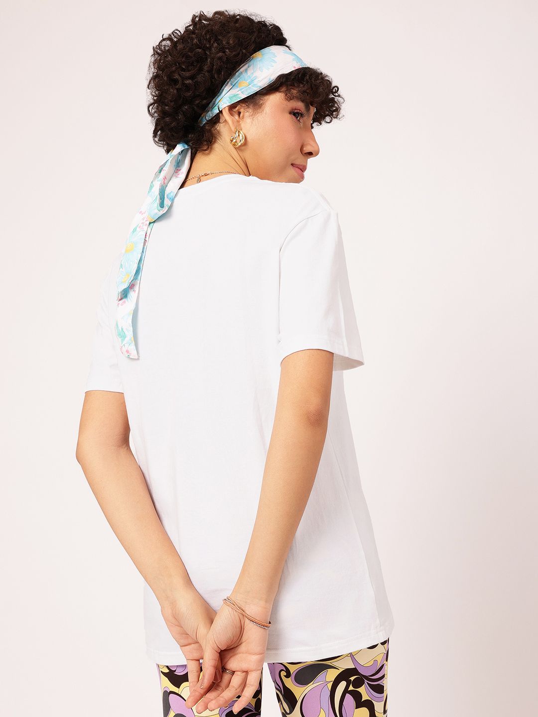 DressBerry Vibe Check Embossed Relaxed Fit T-shirt