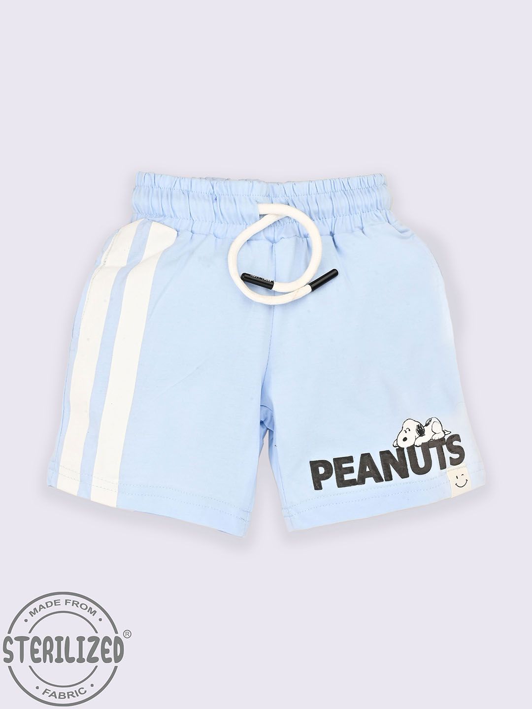 Happy Faces Boys Peanuts Printed Cotton Shorts