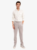 RARE RABBIT Men Comfort Spread Collar Solid Cotton Casual Shirt