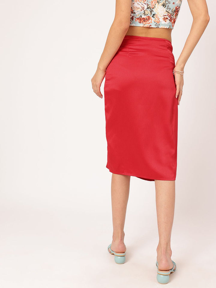 DressBerry Fairycore Fashionably High-Slit Twisted Skirt