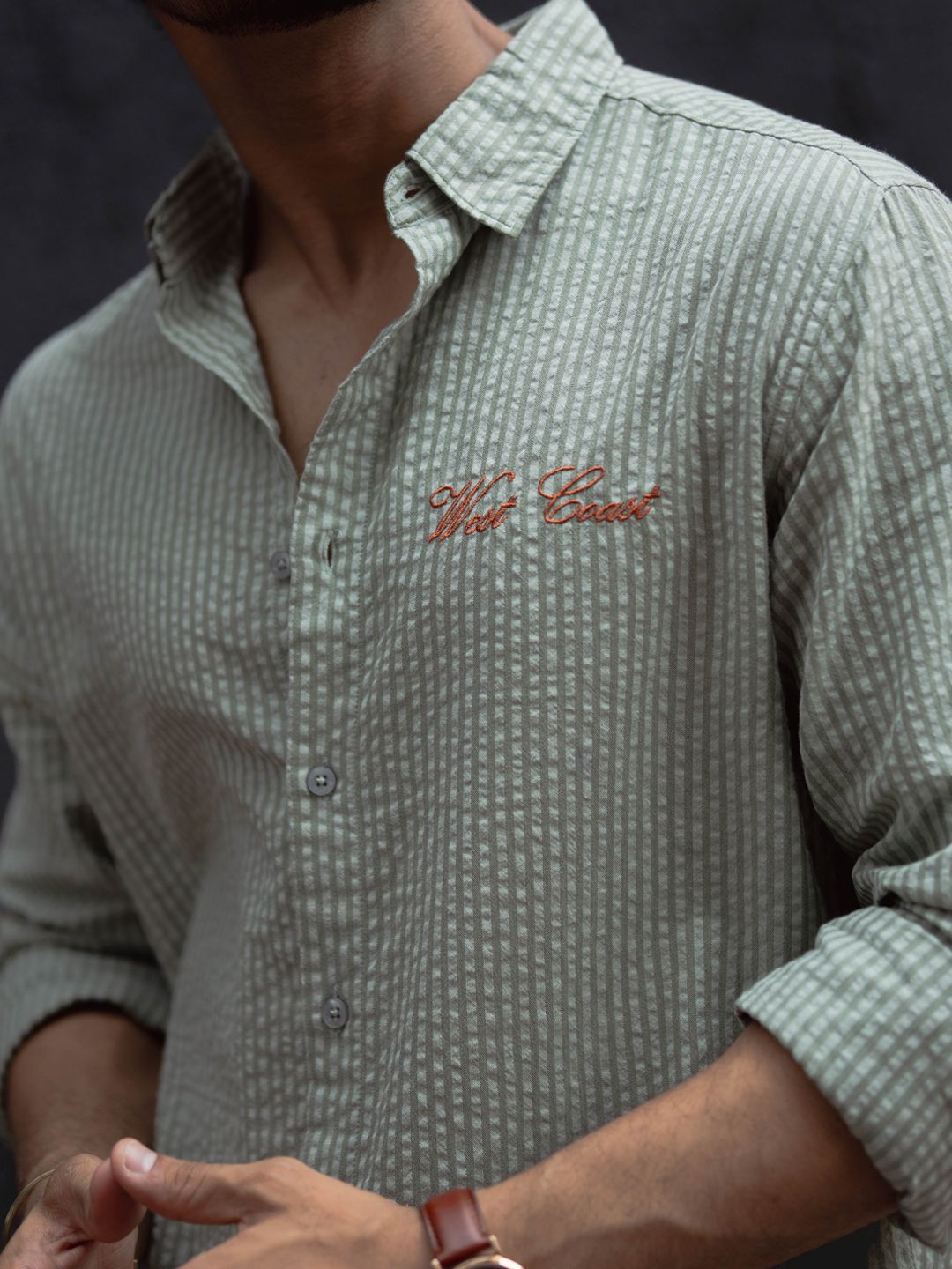 Powerlook Men Opaque Striped Casual Shirt