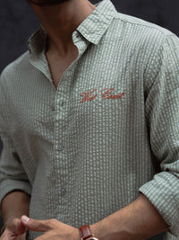 Powerlook Men Opaque Striped Casual Shirt