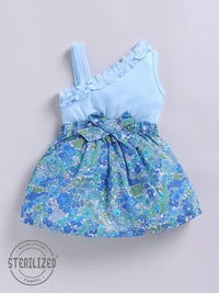 Moms Love Infant Girls Floral Print Fit & Flare Pure Cotton Dress