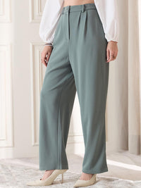 Berrylush Women High-Rise Trousers