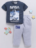 Moms Love Boys Graphic Printed T-Shirt With Trousers