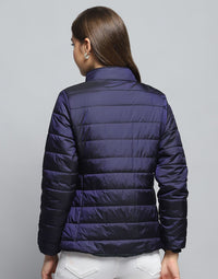 Monte Carlo Women Spread Collar Solid Casual Lightweight Puffer Jacket