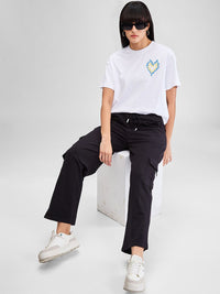 SPYKAR Women Regular Fit Mid Rise Track Pants