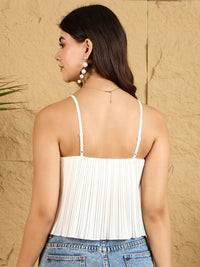 Berrylush Women Solid Crop A-Line Top